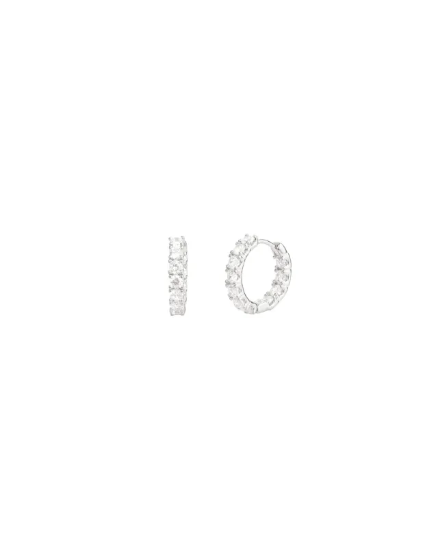 Pavé Huggies | 15mm sold by Blue Ruby