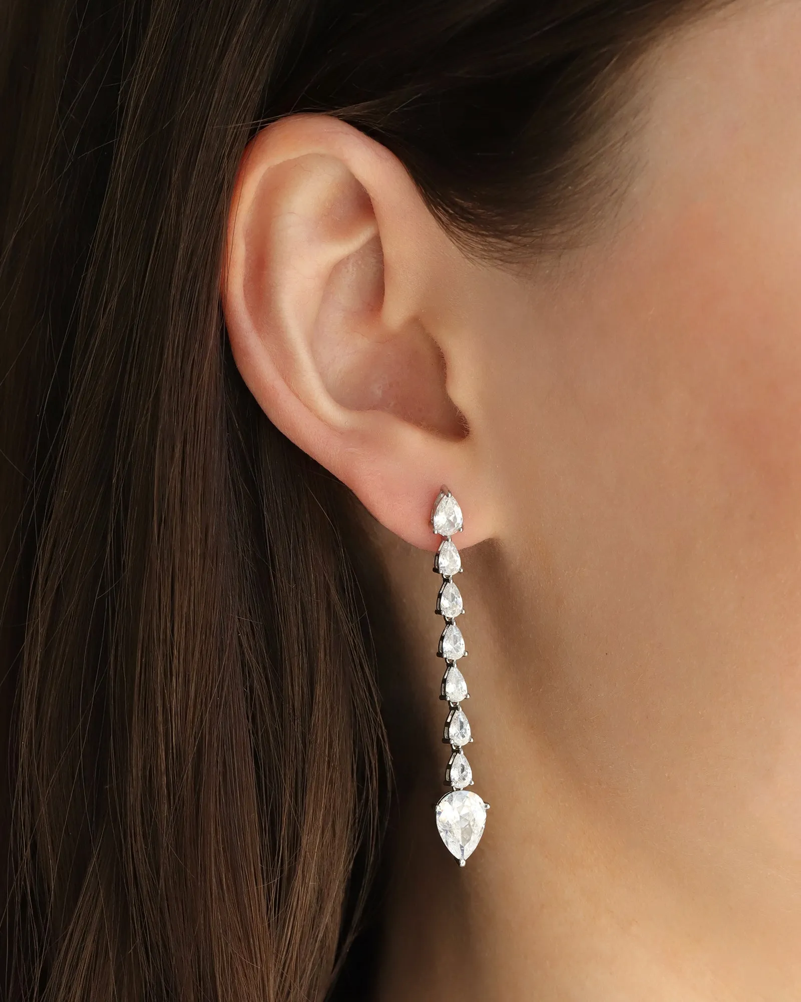 Long Teardrop Earrings sold by Blue Ruby product image thumbnail 2