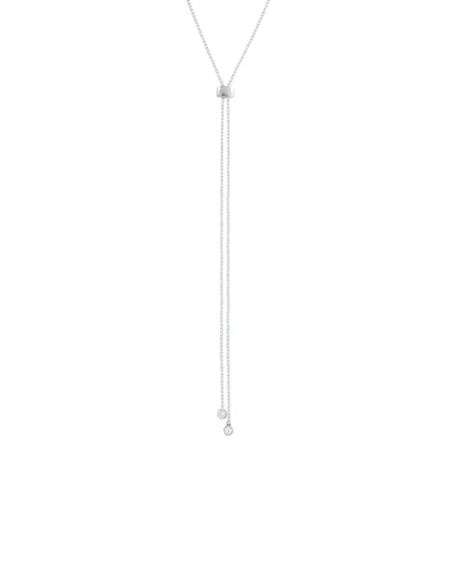 1 Row Crystal Slider Lariat sold by Blue Ruby
