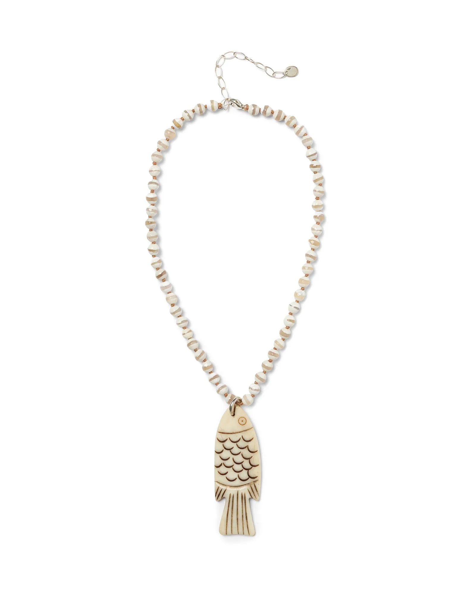 Fish Round Stone Necklace sold by Blue Ruby product image thumbnail 2