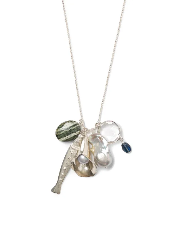 Charm Cluster Necklace sold by Blue Ruby