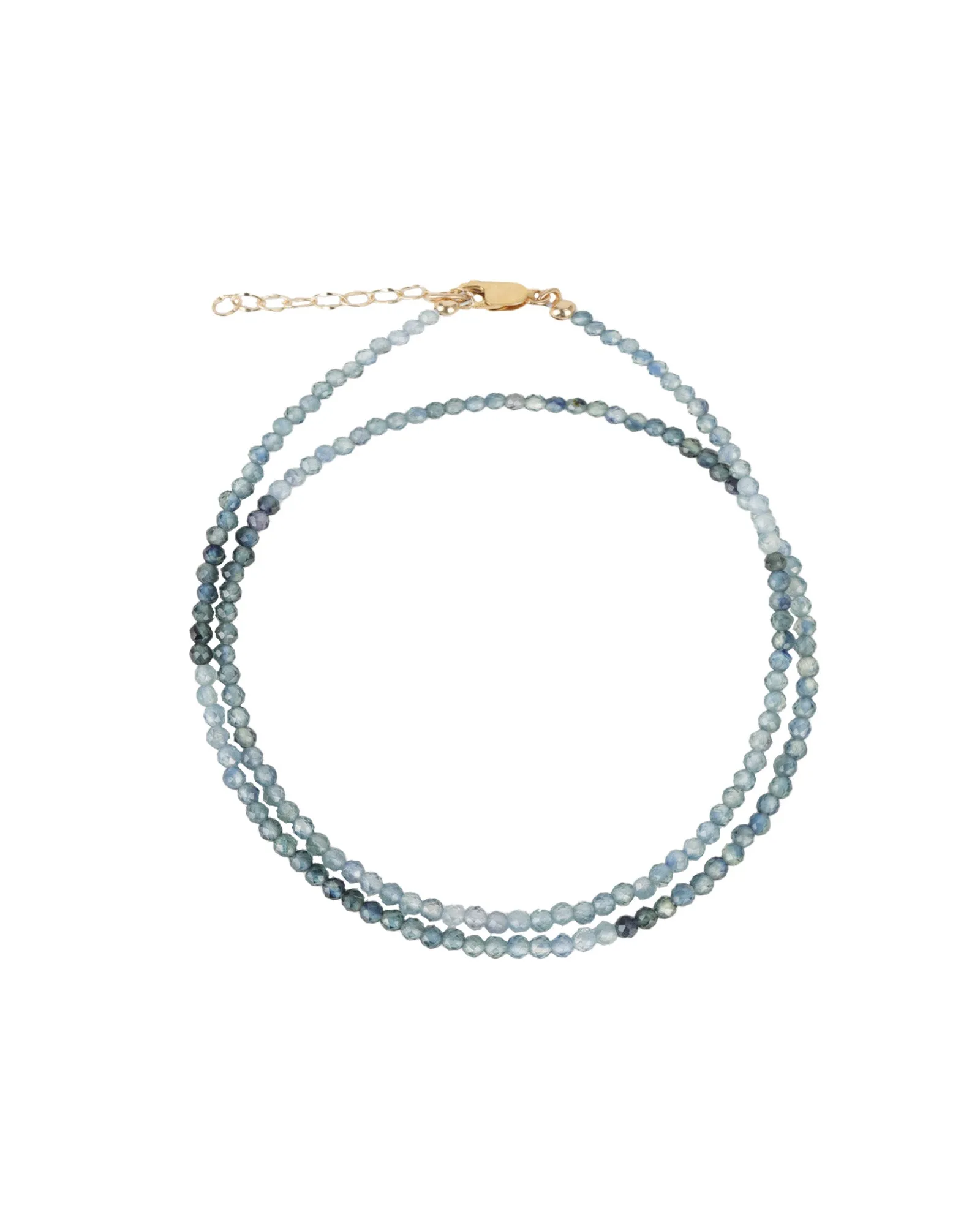 Light Blue Sapphire Wrap Bracelet | 2mm sold by Blue Ruby