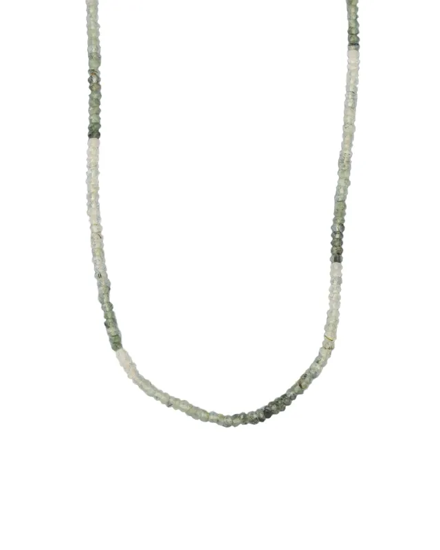 Green Quartz Beaded Necklace | 3.5mm sold by Blue Ruby