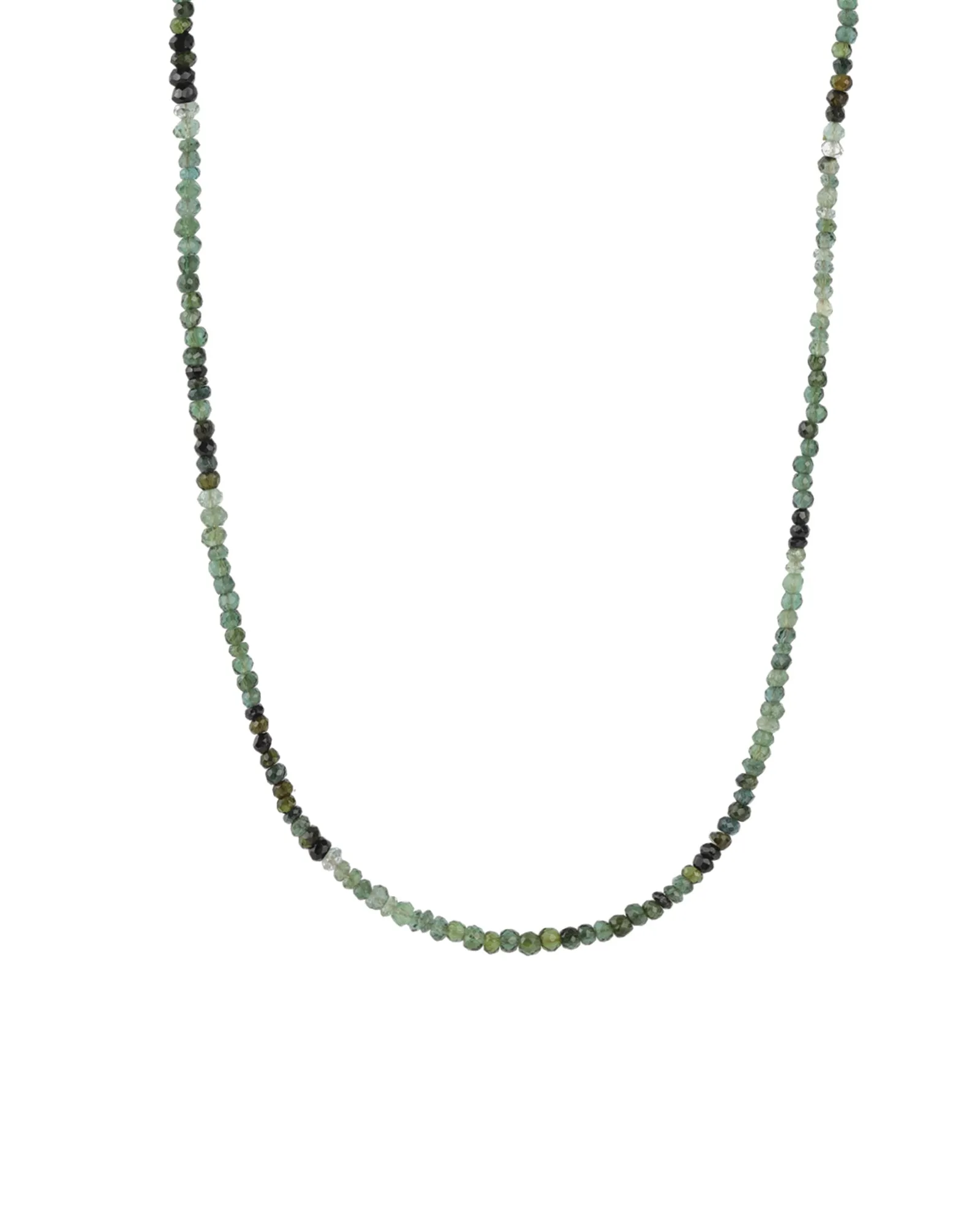 Green Tourmaline Beaded Necklace | 3mm sold by Blue Ruby