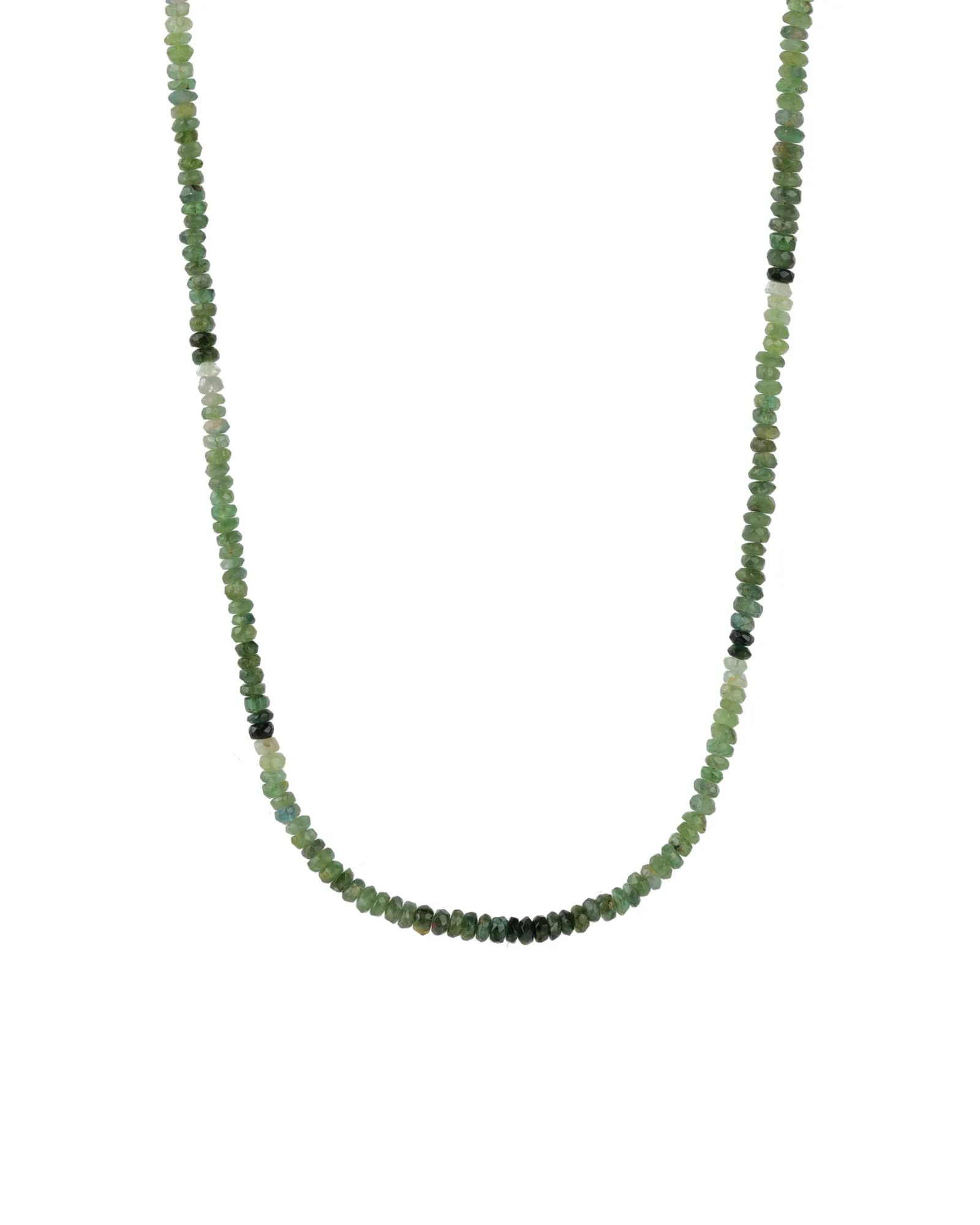 Green Tourmaline Mix Beaded Necklace | 4mm sold by Blue Ruby