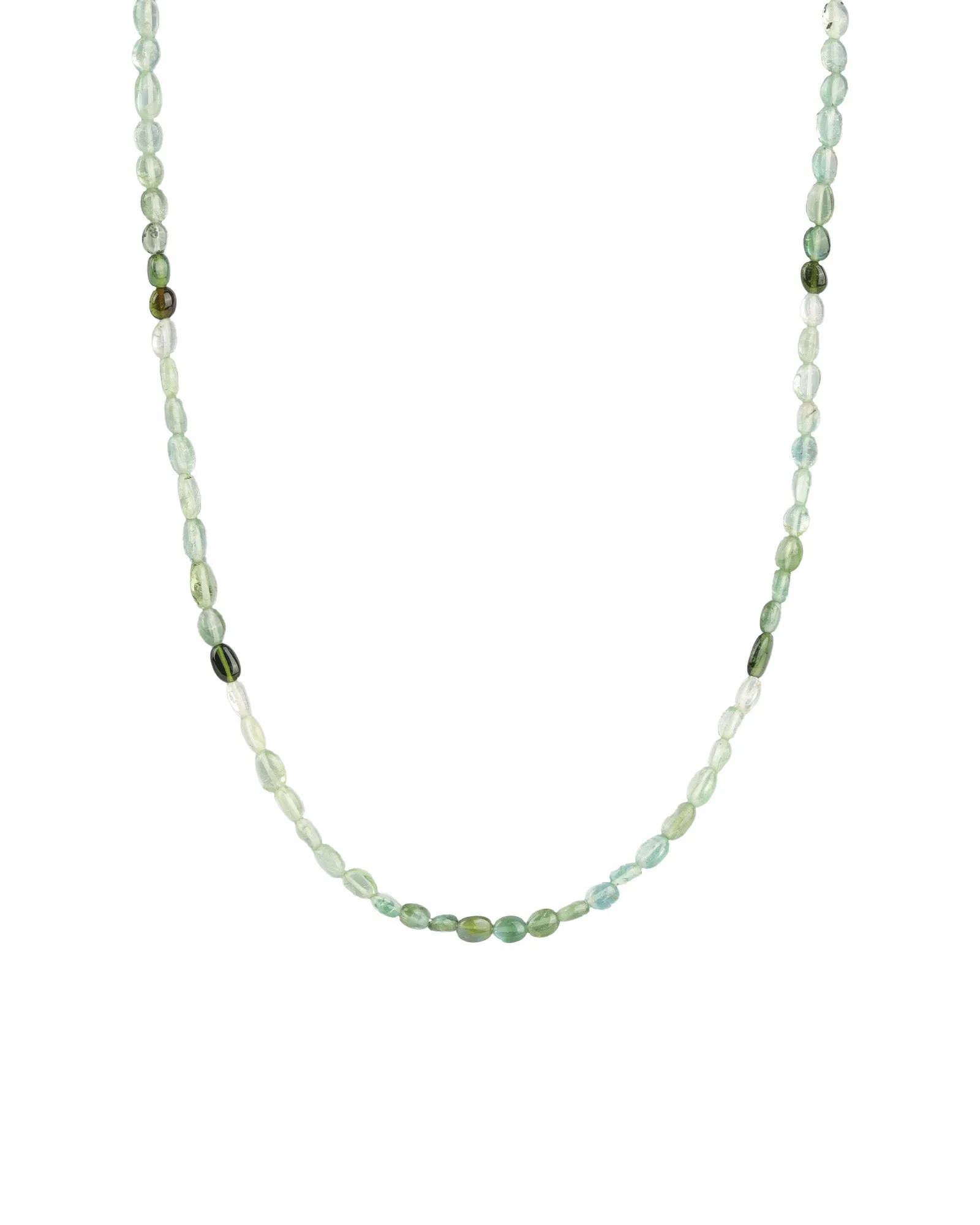 Oval Green Tourmaline Beaded Necklace sold by Blue Ruby
