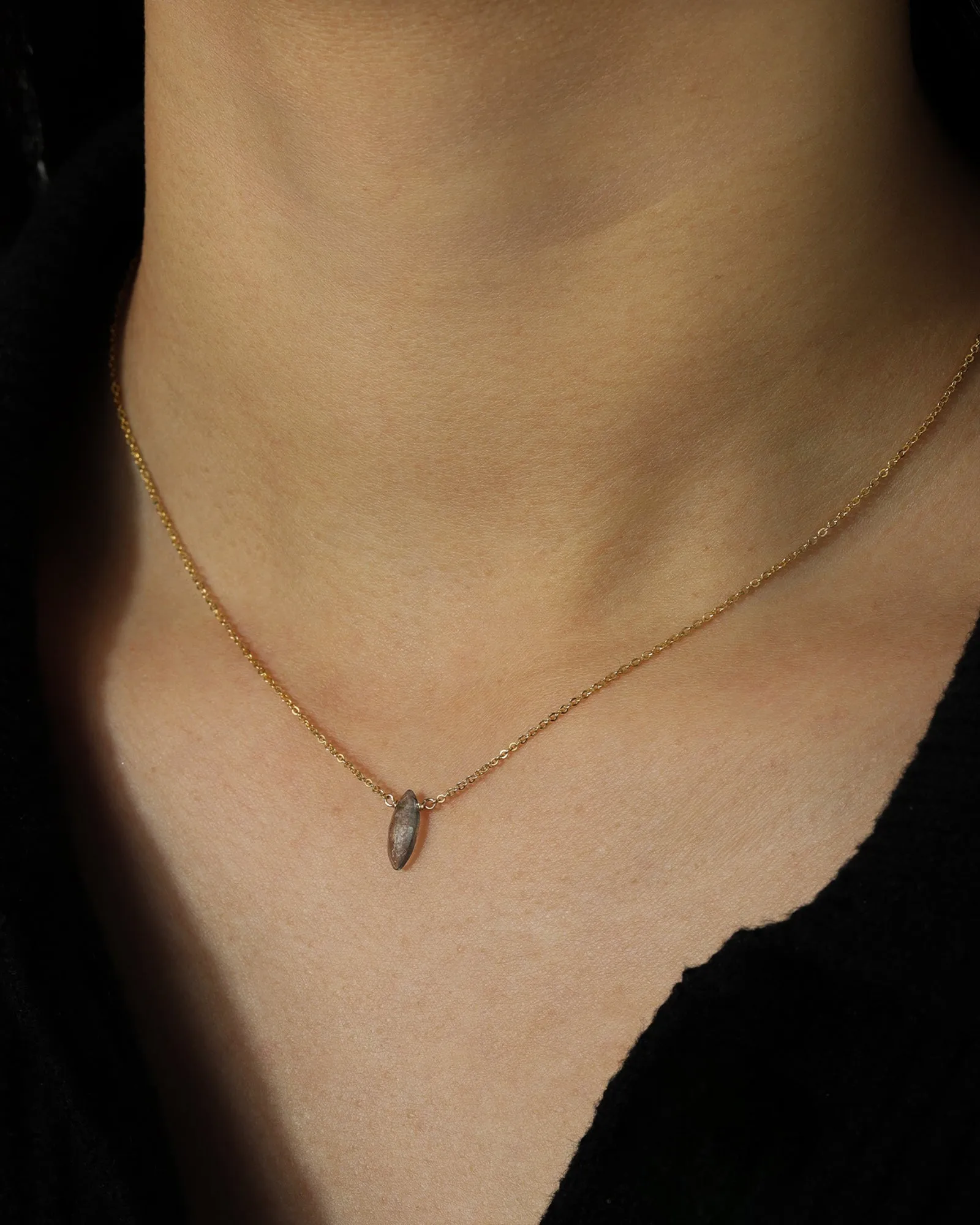 Labradorite Marquise Cable Chain Necklace sold by Blue Ruby product image thumbnail 2