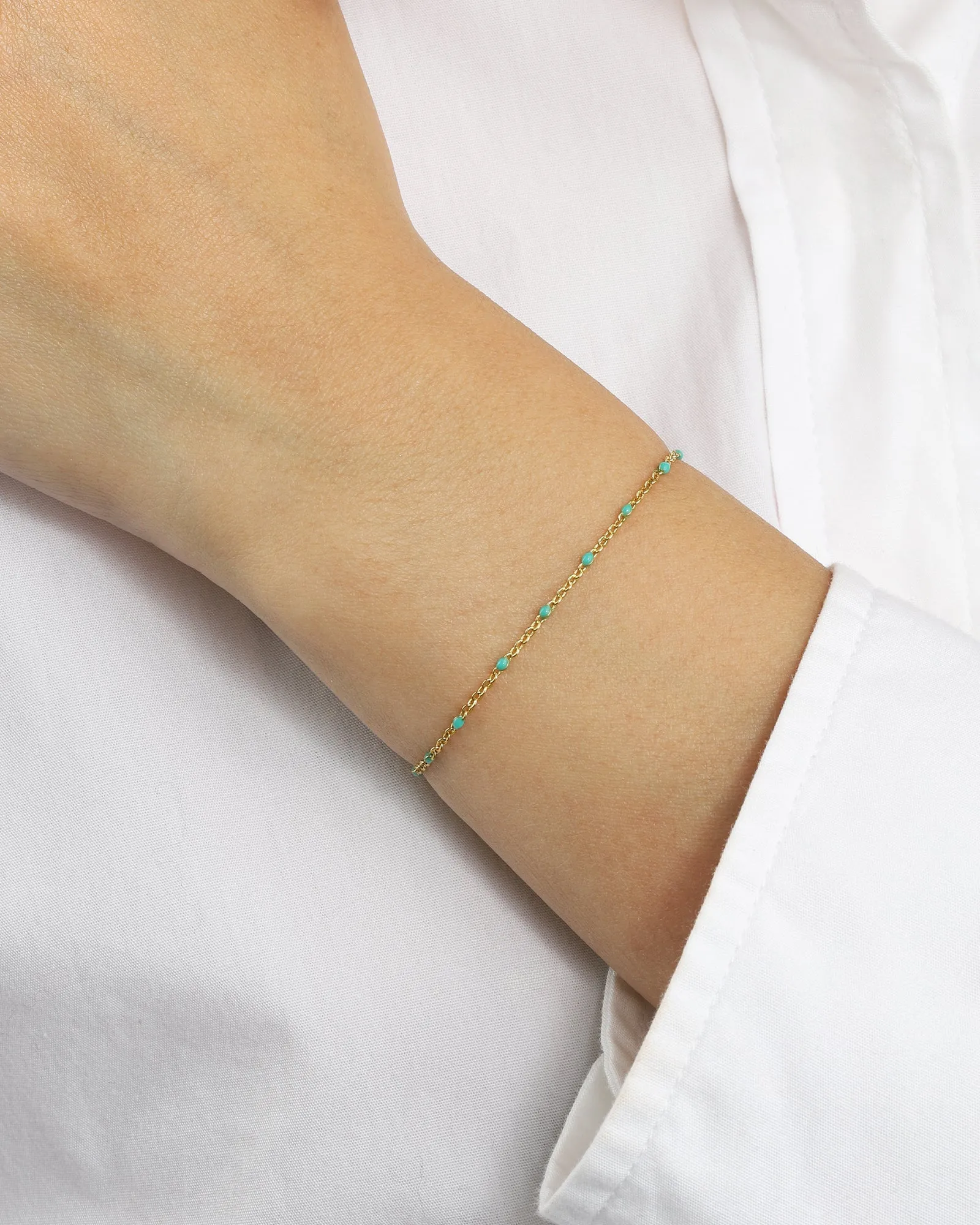 Enamel Chain Bracelet sold by Blue Ruby product image thumbnail 2