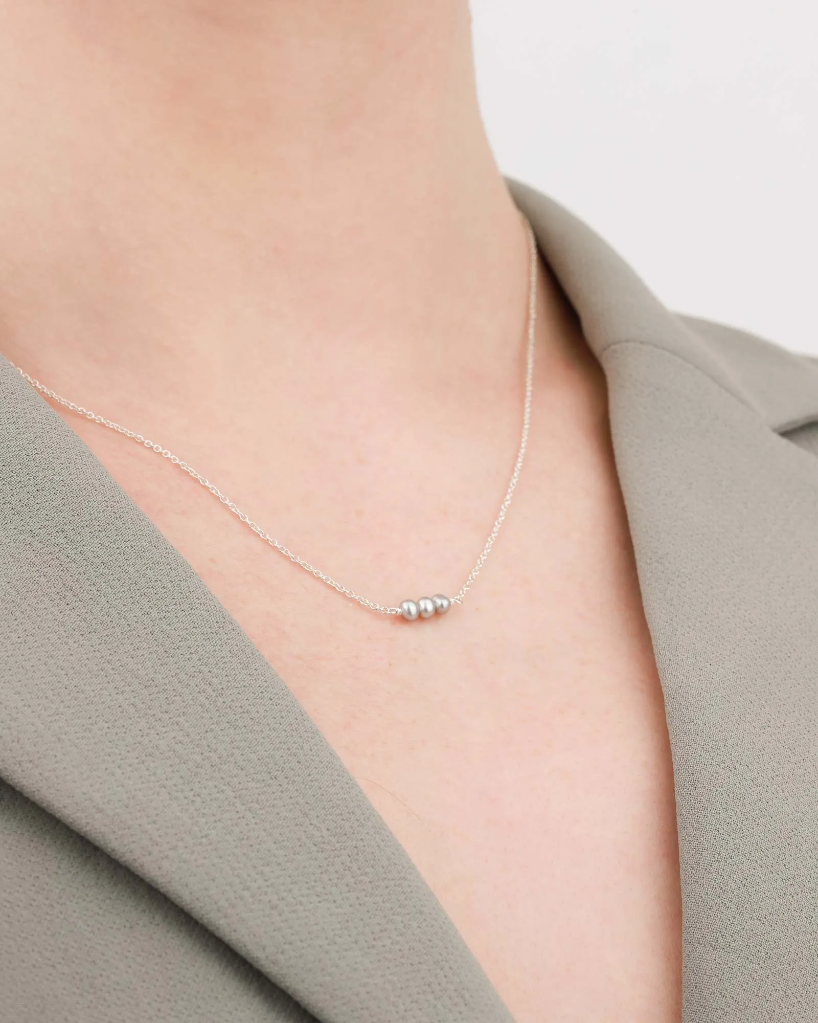 Three Pearl Necklace sold by Blue Ruby product image thumbnail 2