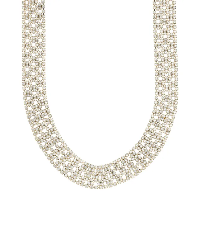 Wide Crystal Mesh Necklace sold by Blue Ruby
