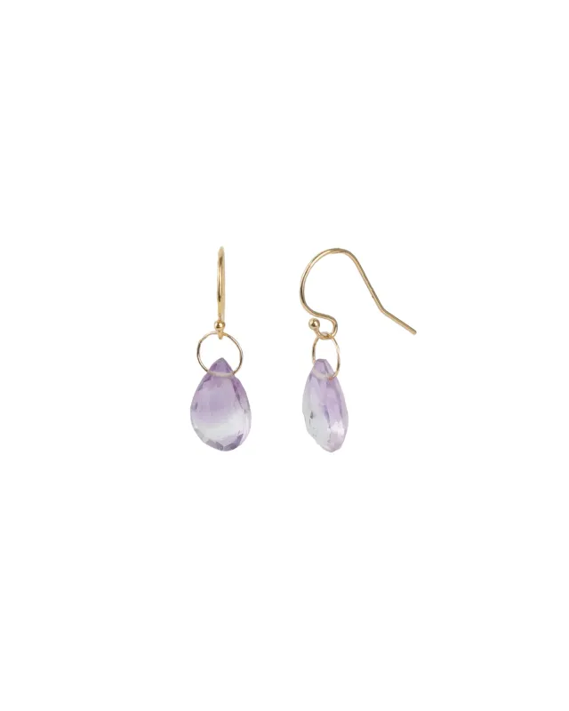 Pear Floating Amethyst Hooks sold by Blue Ruby