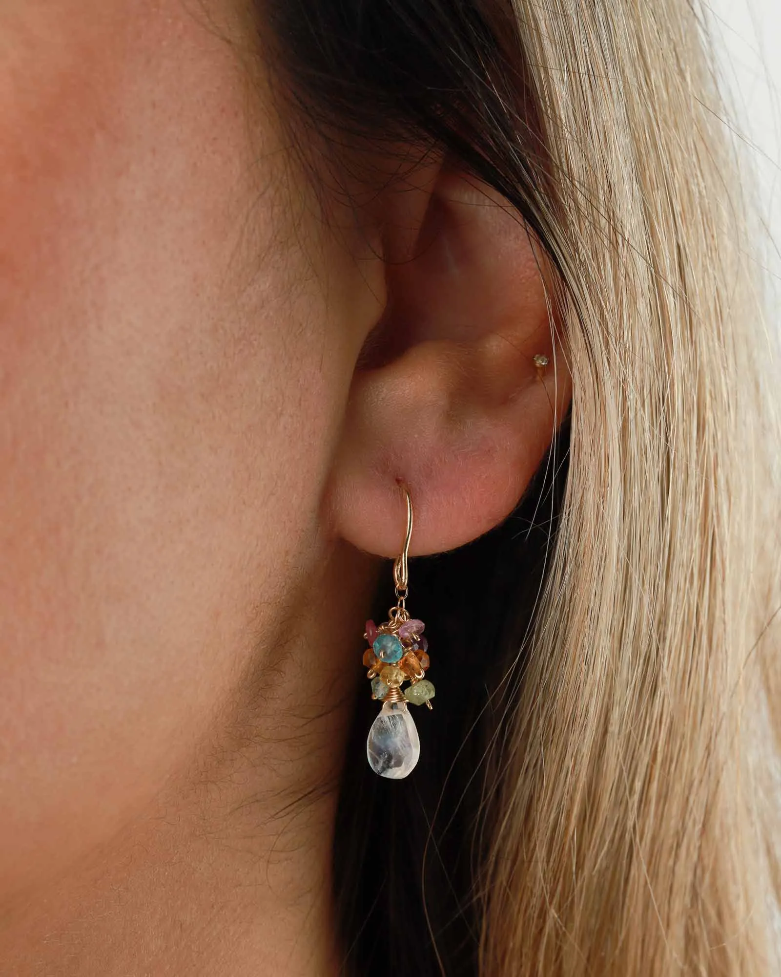 Stone Drop Cluster Hooks sold by Blue Ruby product image thumbnail 2