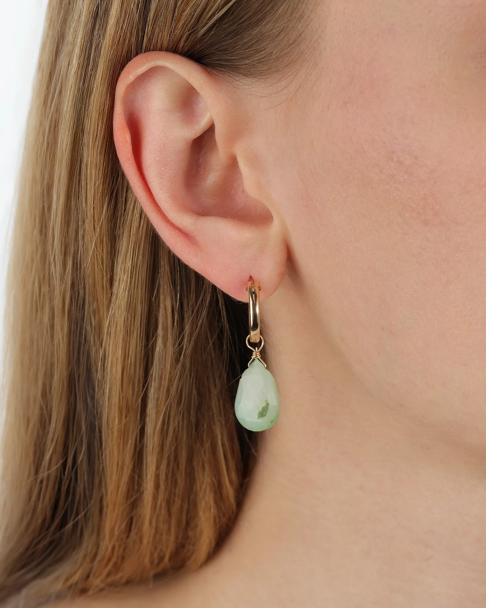 Green Opal Pear Drop Huggies sold by Blue Ruby product image thumbnail 2