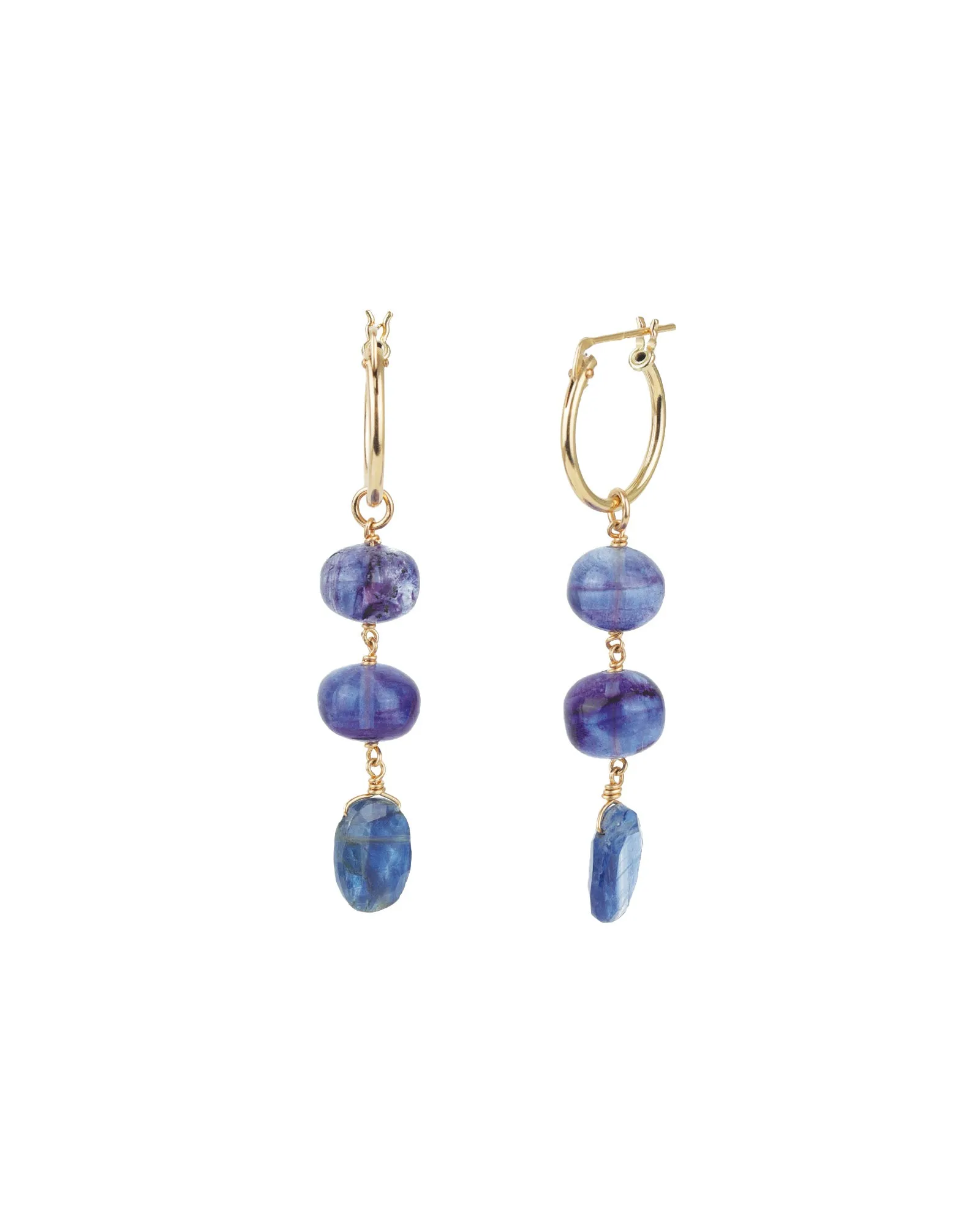 Three Mix Stone Drop Huggies sold by Blue Ruby