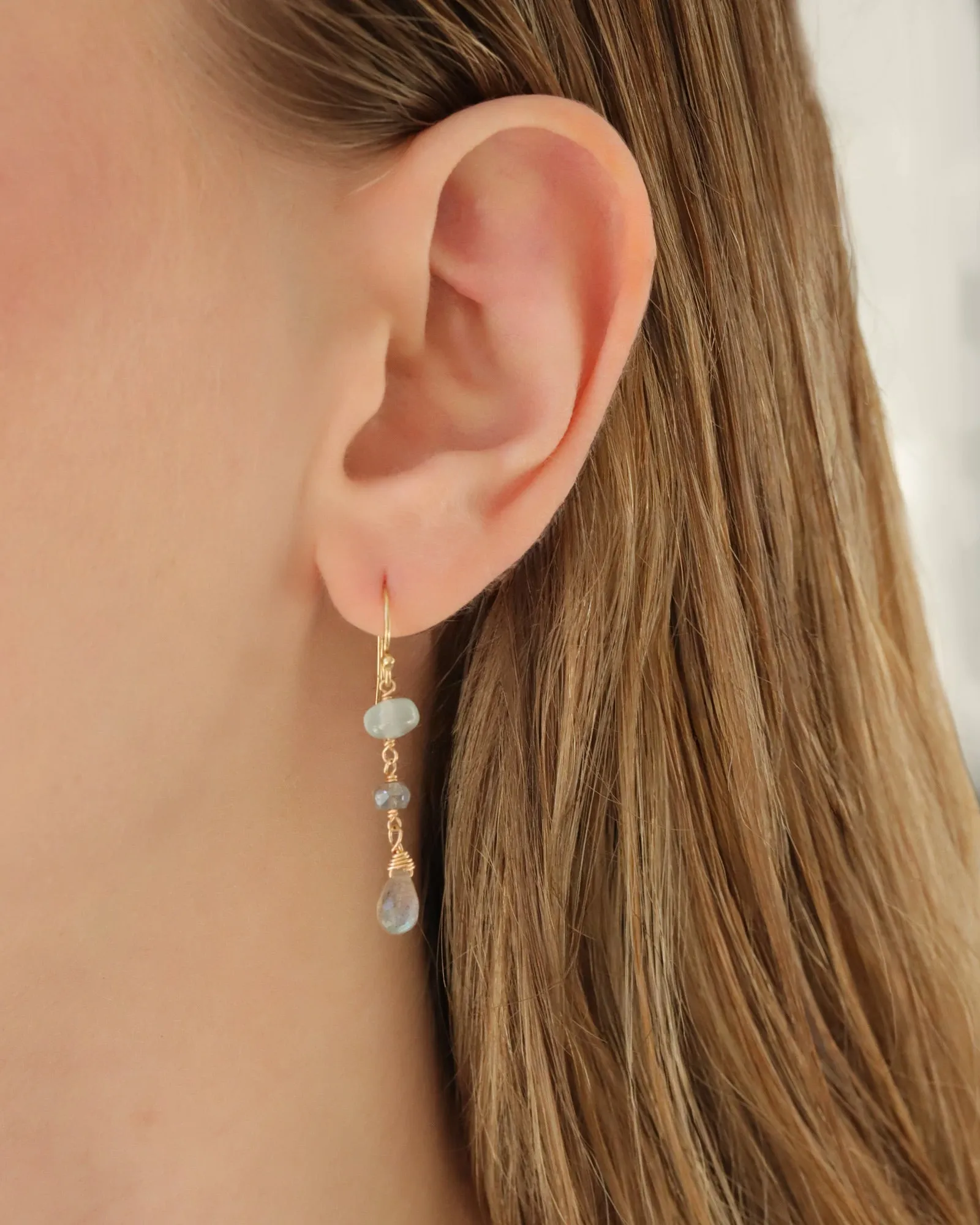 Teardrop Mixed Stone Hooks sold by Blue Ruby product image thumbnail 2