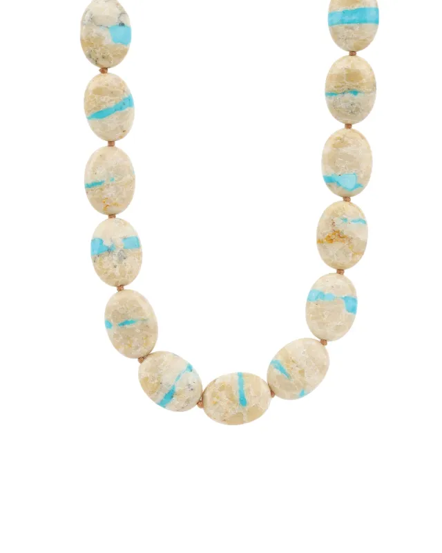 Oval Shape Stone Necklace sold by Blue Ruby