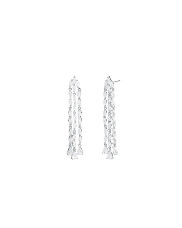 3 Row Marquise Drop Earrings sold by Blue Ruby