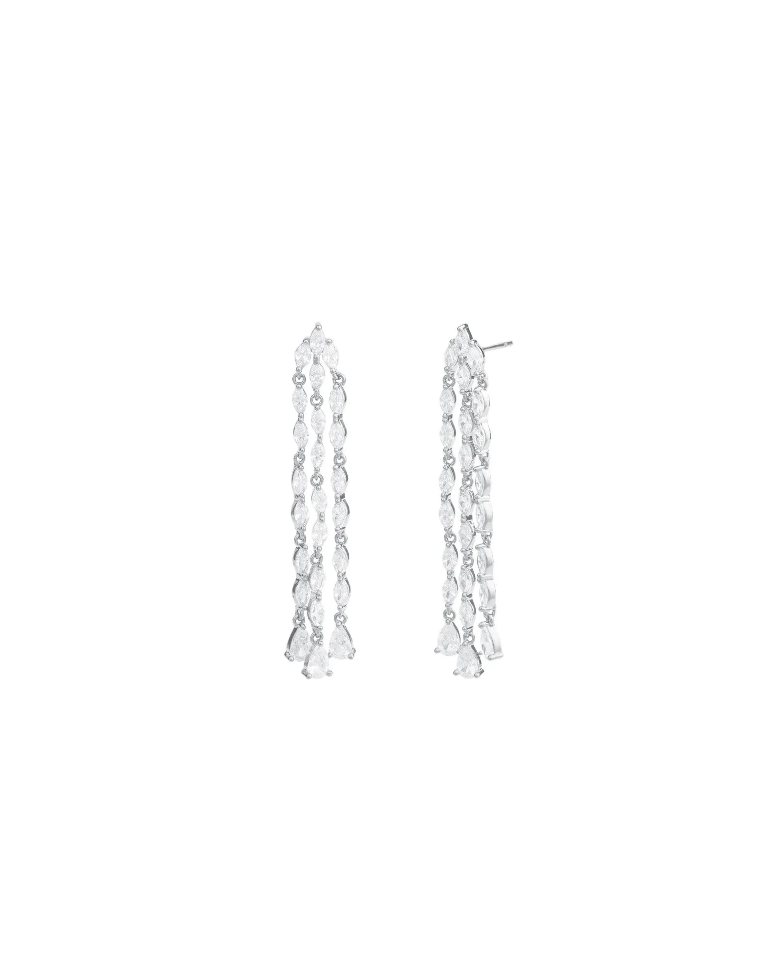 3 Row Marquise Drop Earrings sold by Blue Ruby