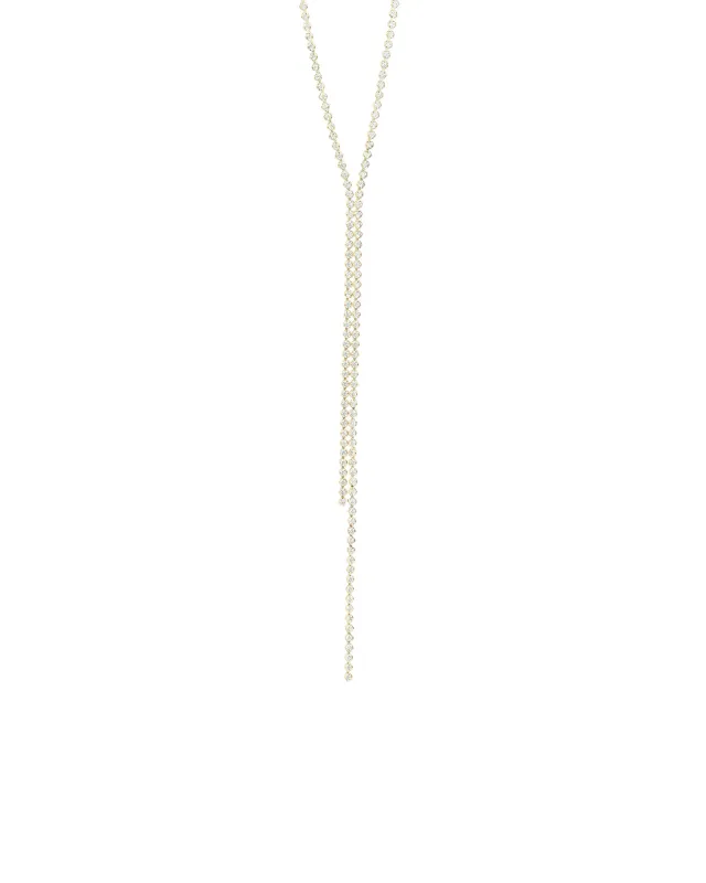 Bezel Crystal Lariat sold by Blue Ruby