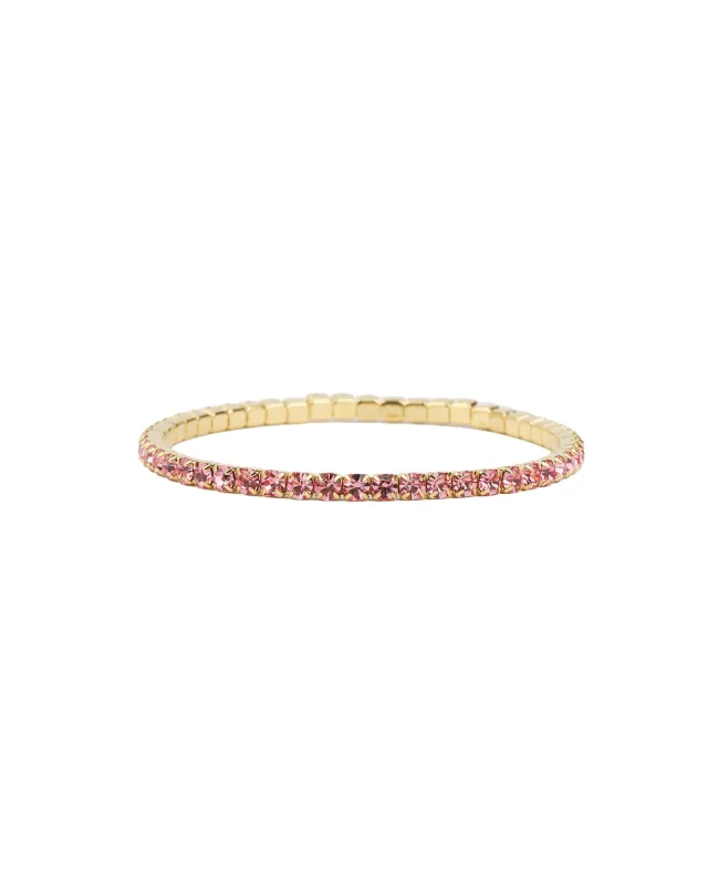 1 Row 3mm Crystal Stretch Bracelet sold by Blue Ruby