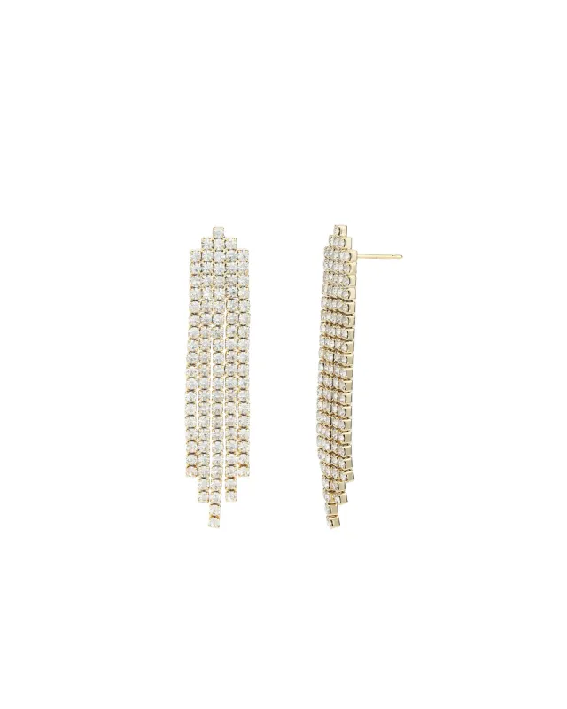 Crystal Waterfall Earrings sold by Blue Ruby