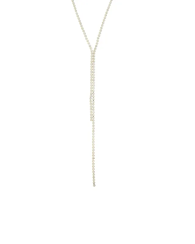 Bezel Crystal Y Lariat sold by Blue Ruby