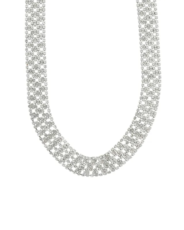 Wide Crystal Mesh Necklace sold by Blue Ruby