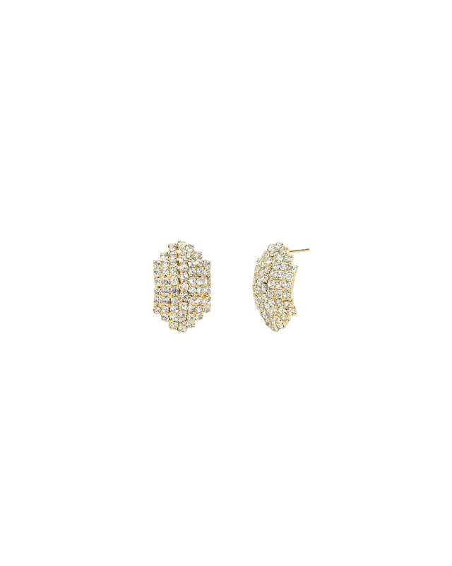 Pavé Oval Studs sold by Blue Ruby