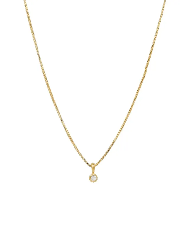 Milgrain CZ Necklace sold by Blue Ruby