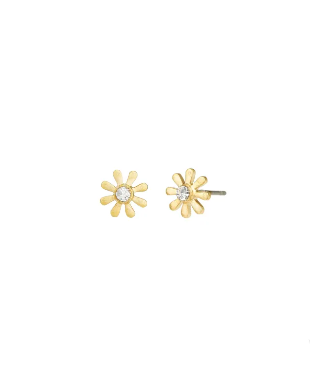 Daisy Crystal Centre Studs sold by Blue Ruby