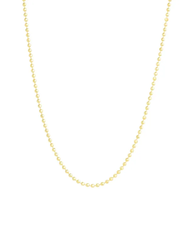 Diamond Cut Ball Chain Necklace sold by Blue Ruby