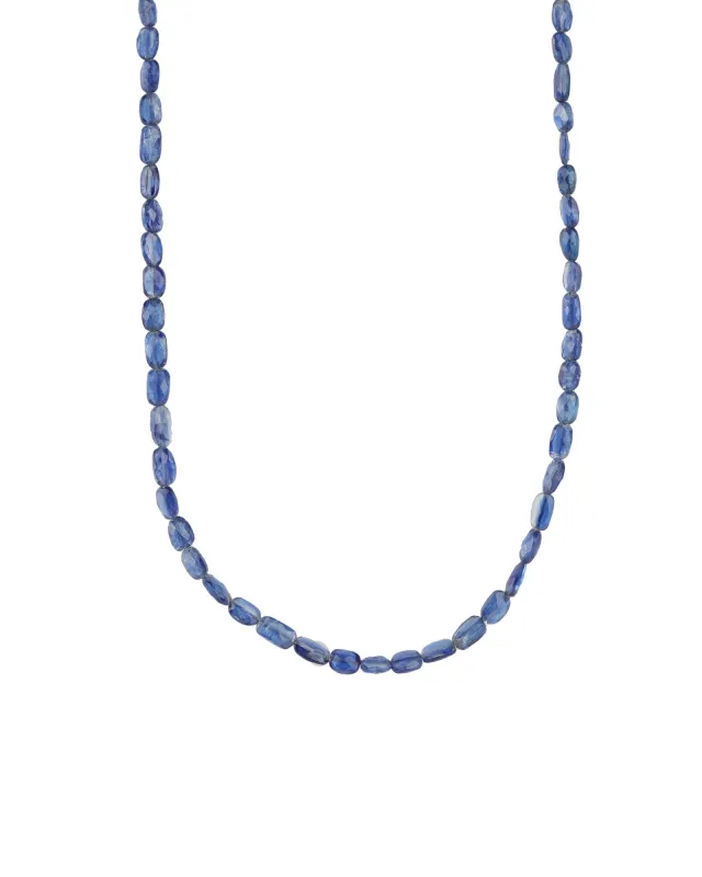 Blue Kyanite Beaded Necklace sold by Blue Ruby