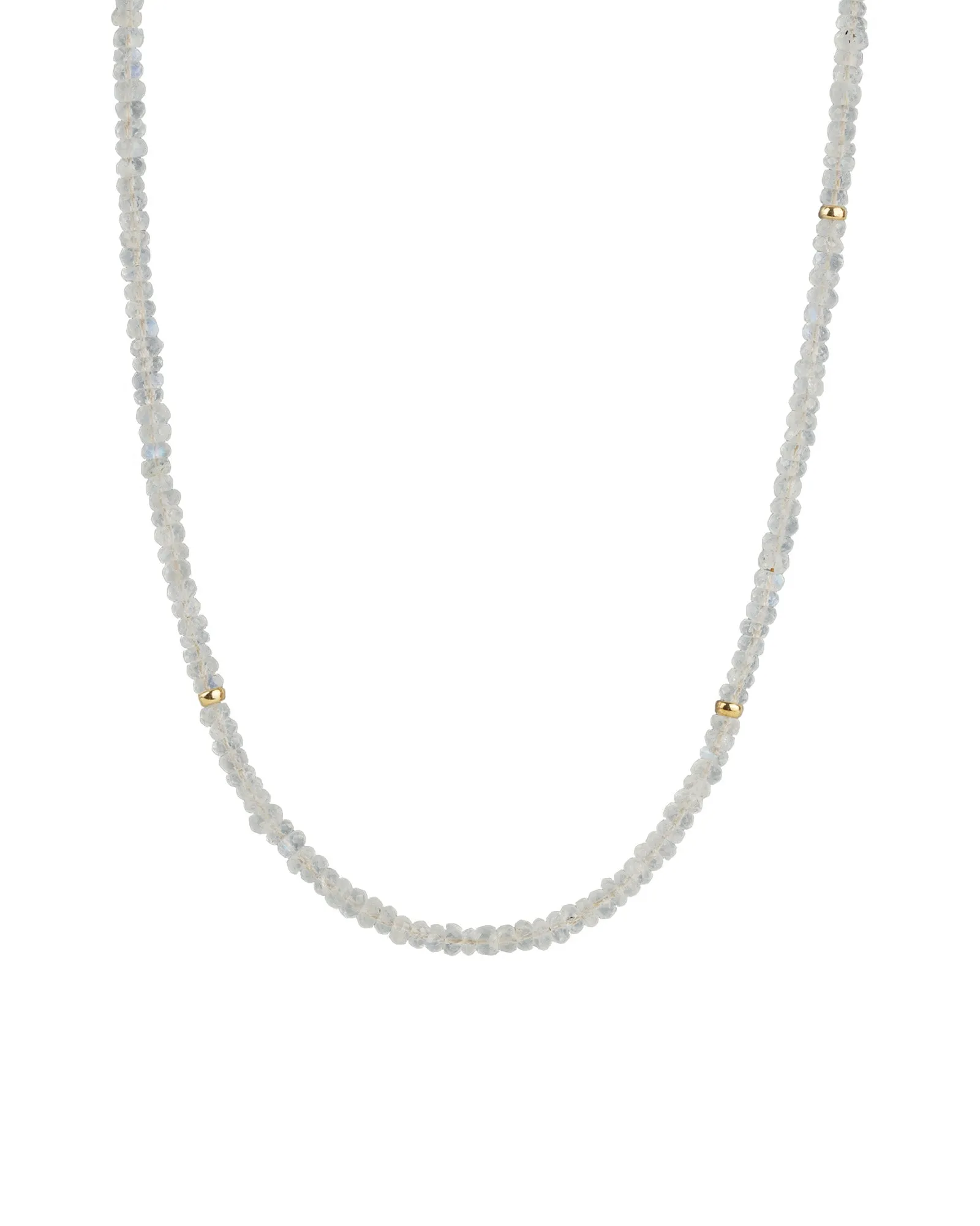 Rainbow Moonstone Beaded Necklace sold by Blue Ruby