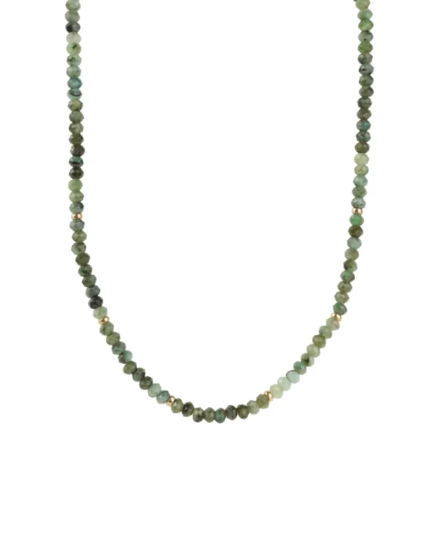 Emerald Beaded Necklace sold by Blue Ruby