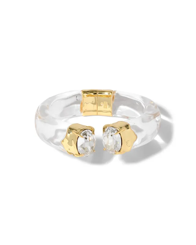 Bonbon Crystal Lucite Hinge Bracelet sold by Blue Ruby