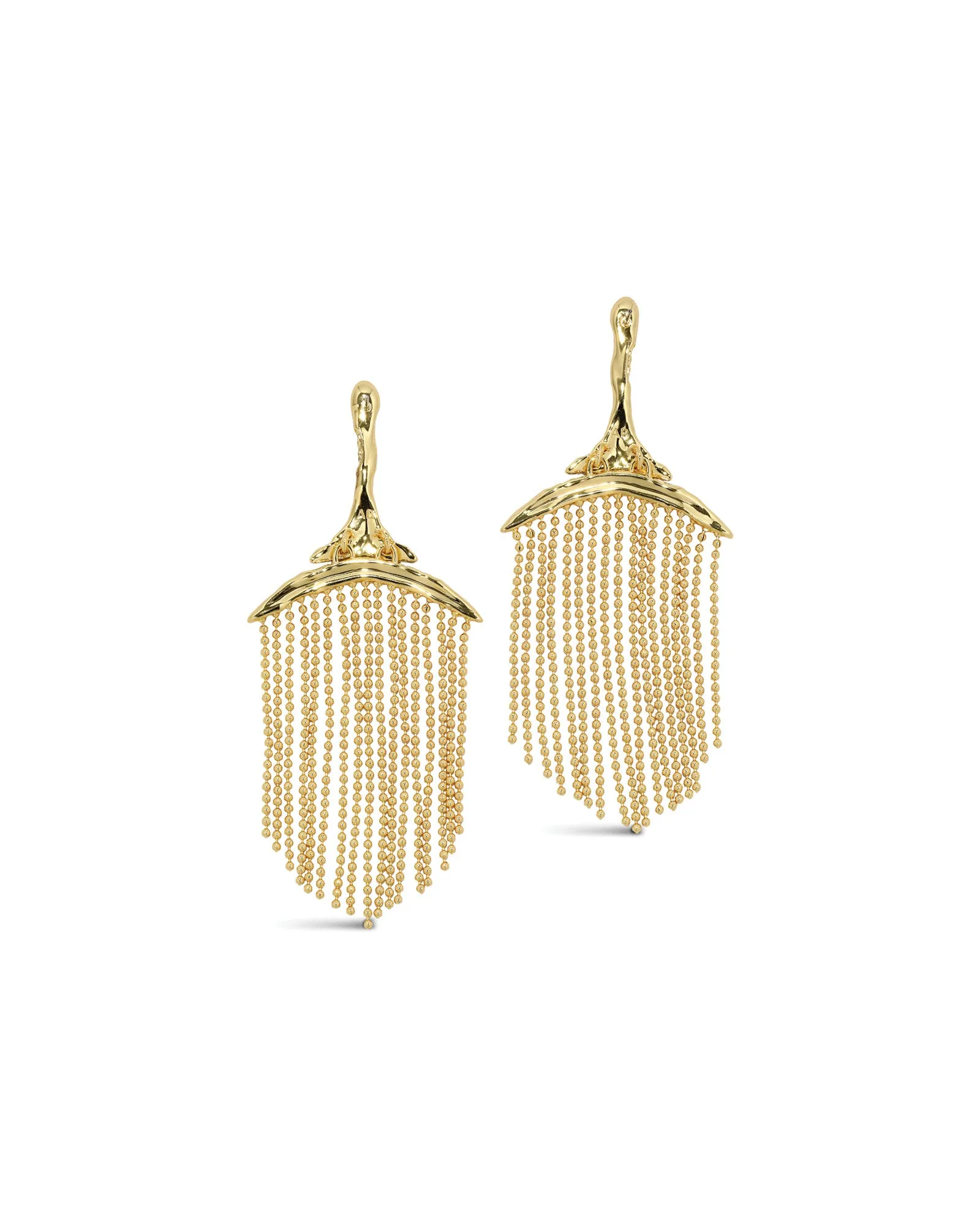 Solanales Crystal Fringe Chandelier Earring sold by Blue Ruby product image thumbnail 3