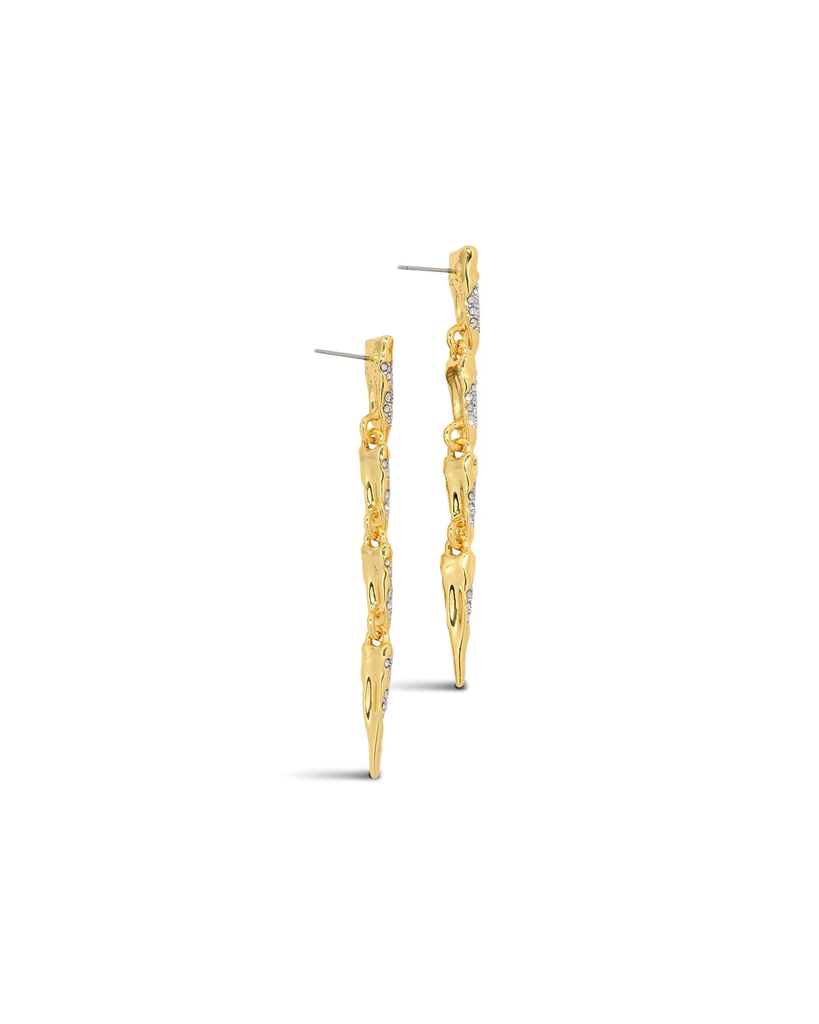 Solanales Crystal Spear Linear Earrings sold by Blue Ruby product image thumbnail 3