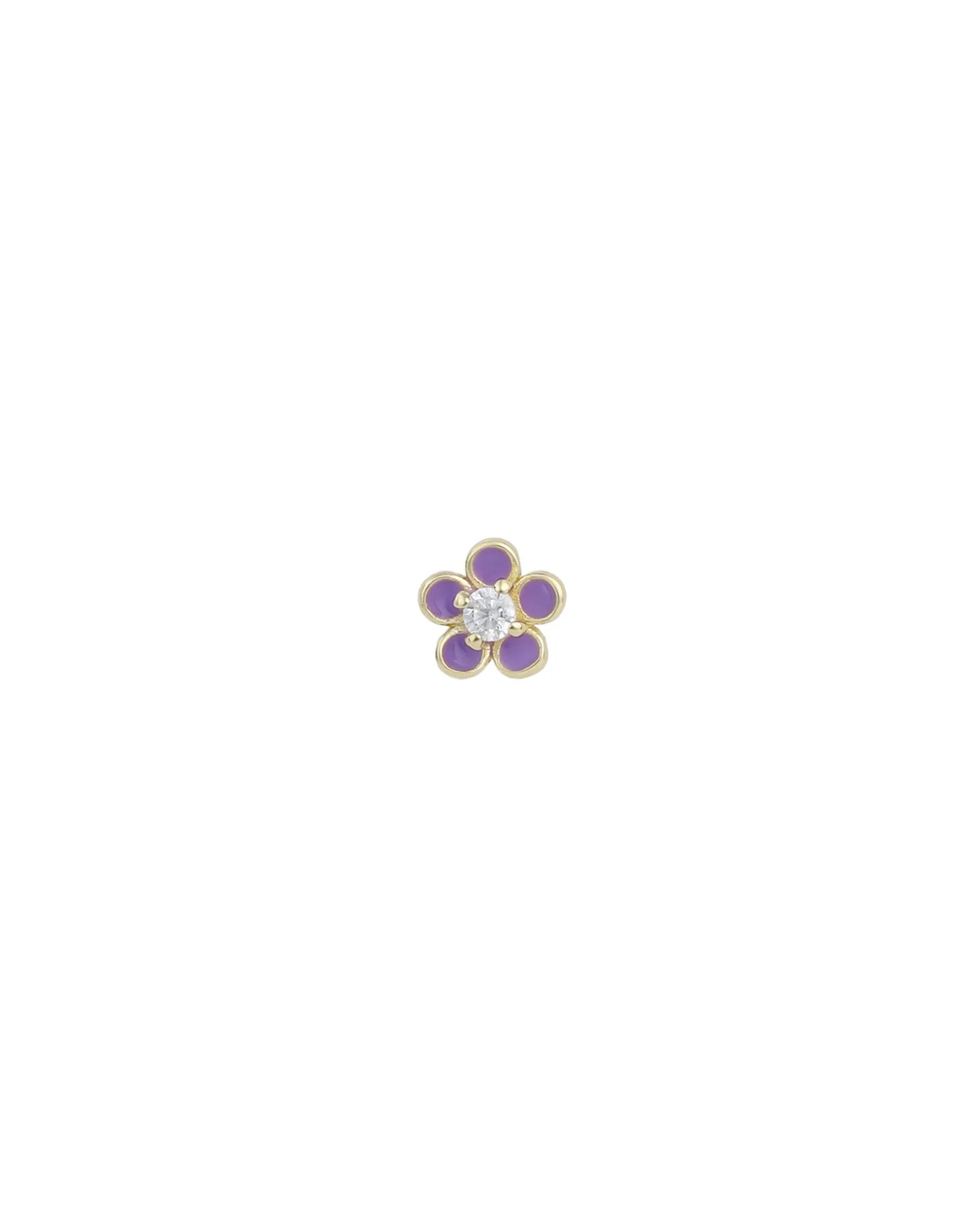 Daisy Stone Enamel Stud sold by Blue Ruby