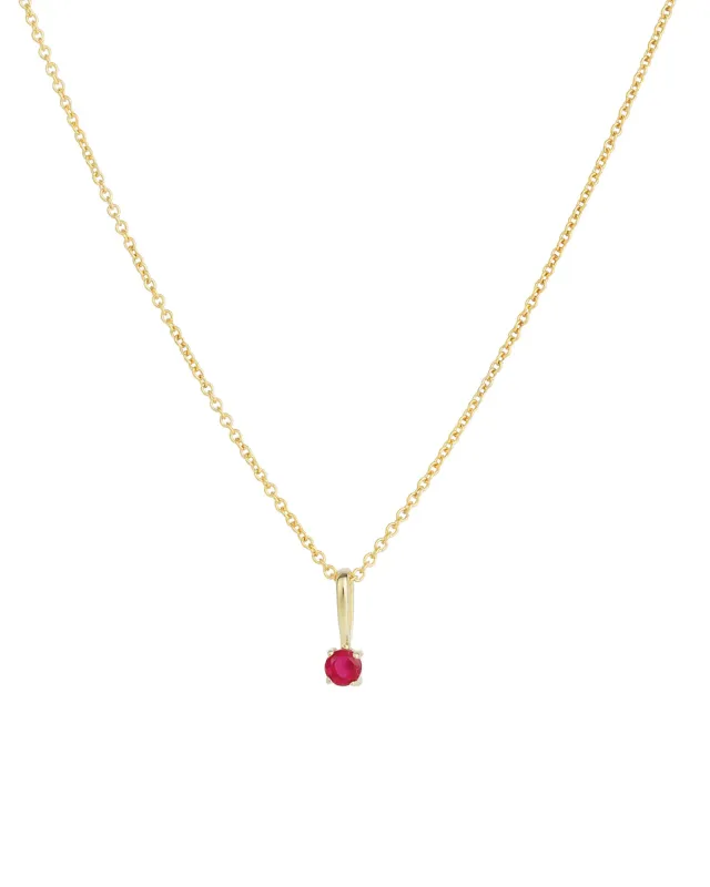 Birthstone Pendant Necklace sold by Blue Ruby