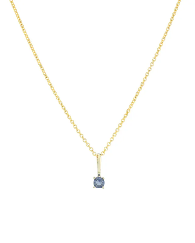 Birthstone Pendant Necklace sold by Blue Ruby