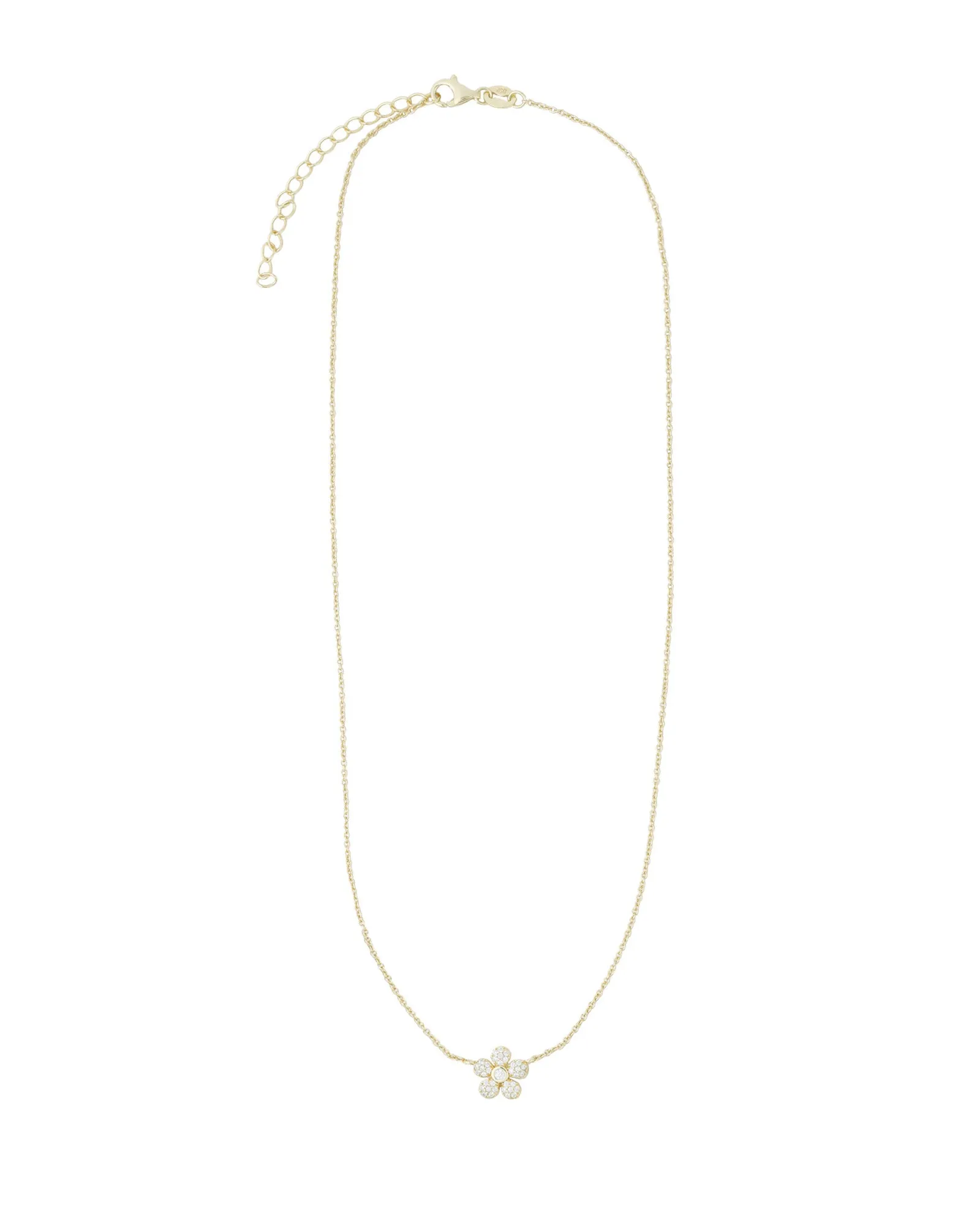 Flower Pavé Necklace sold by Blue Ruby product image thumbnail 3