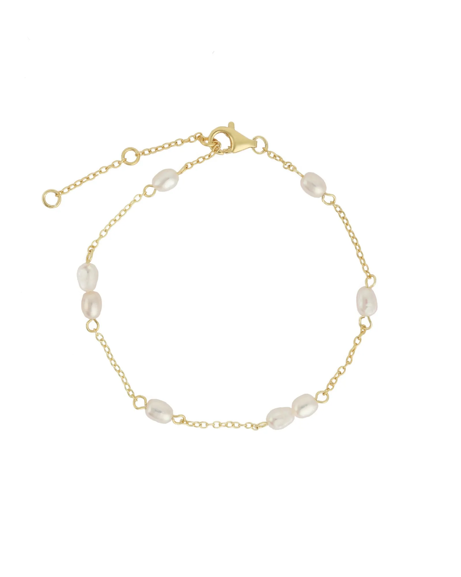 Multi Baroque Pearl Station Bracelet sold by Blue Ruby