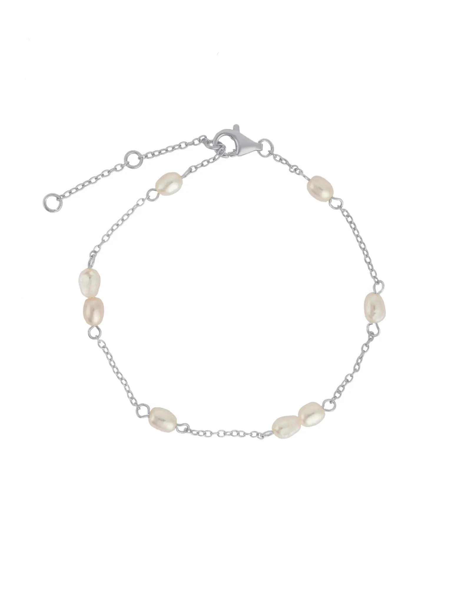 Multi Baroque Pearl Station Bracelet sold by Blue Ruby