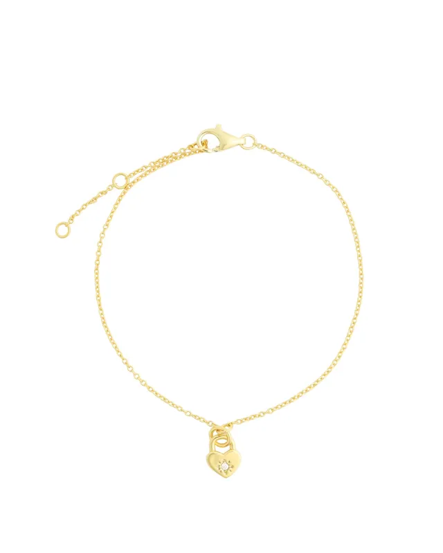 Heart Padlock Bracelet sold by Blue Ruby