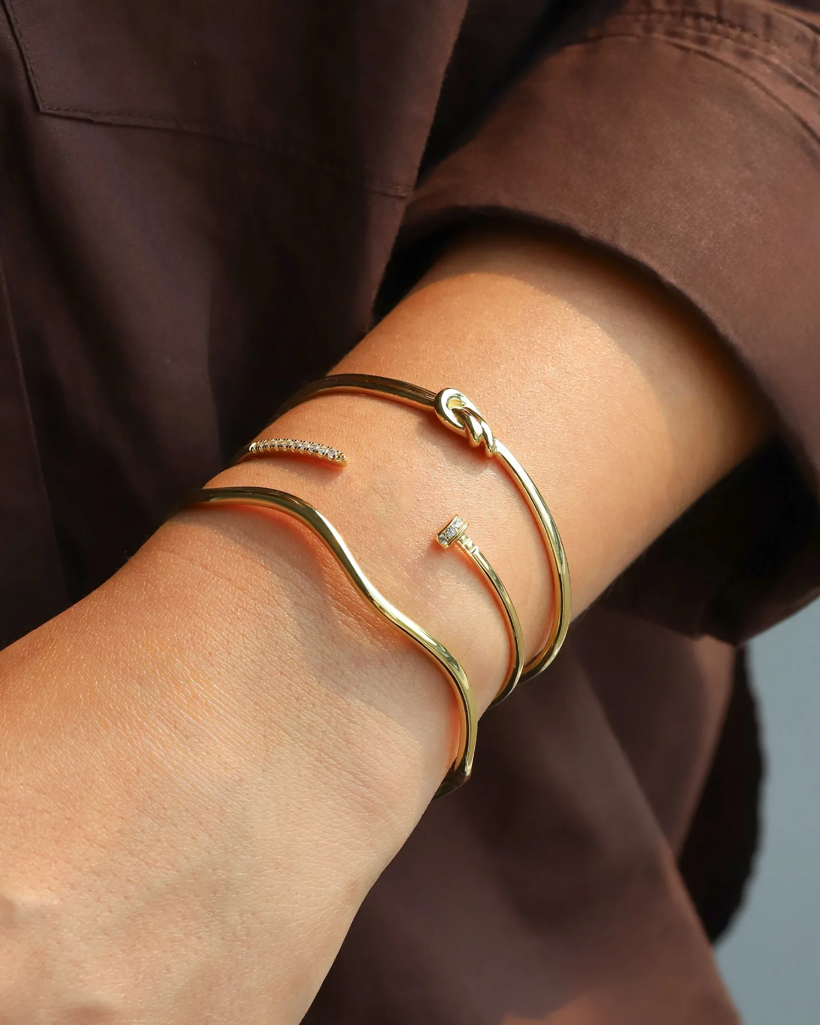 Nail CZ Cuff sold by Blue Ruby product image thumbnail 2