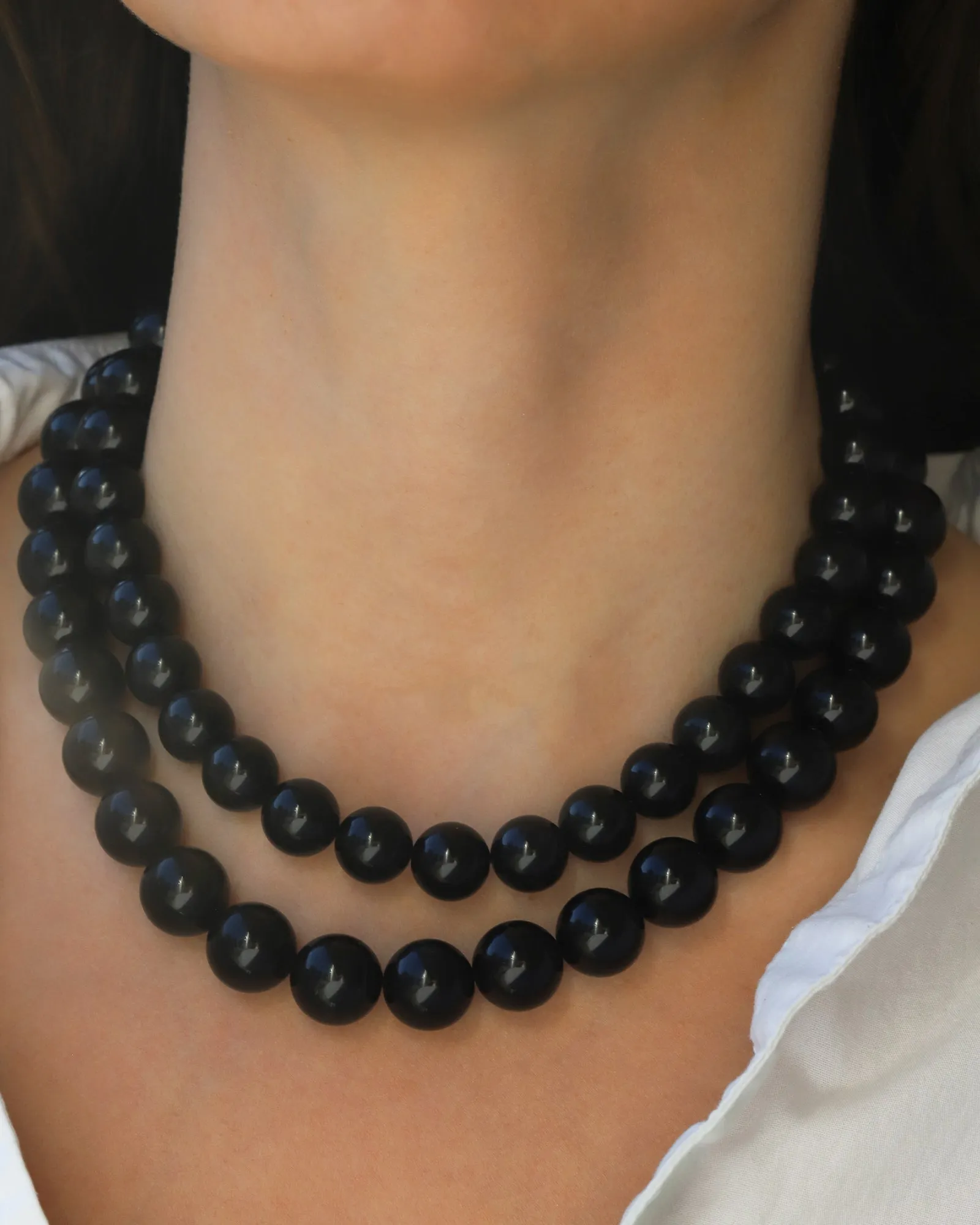 Chunky Beaded Necklace | 14mm sold by Blue Ruby product image thumbnail 4