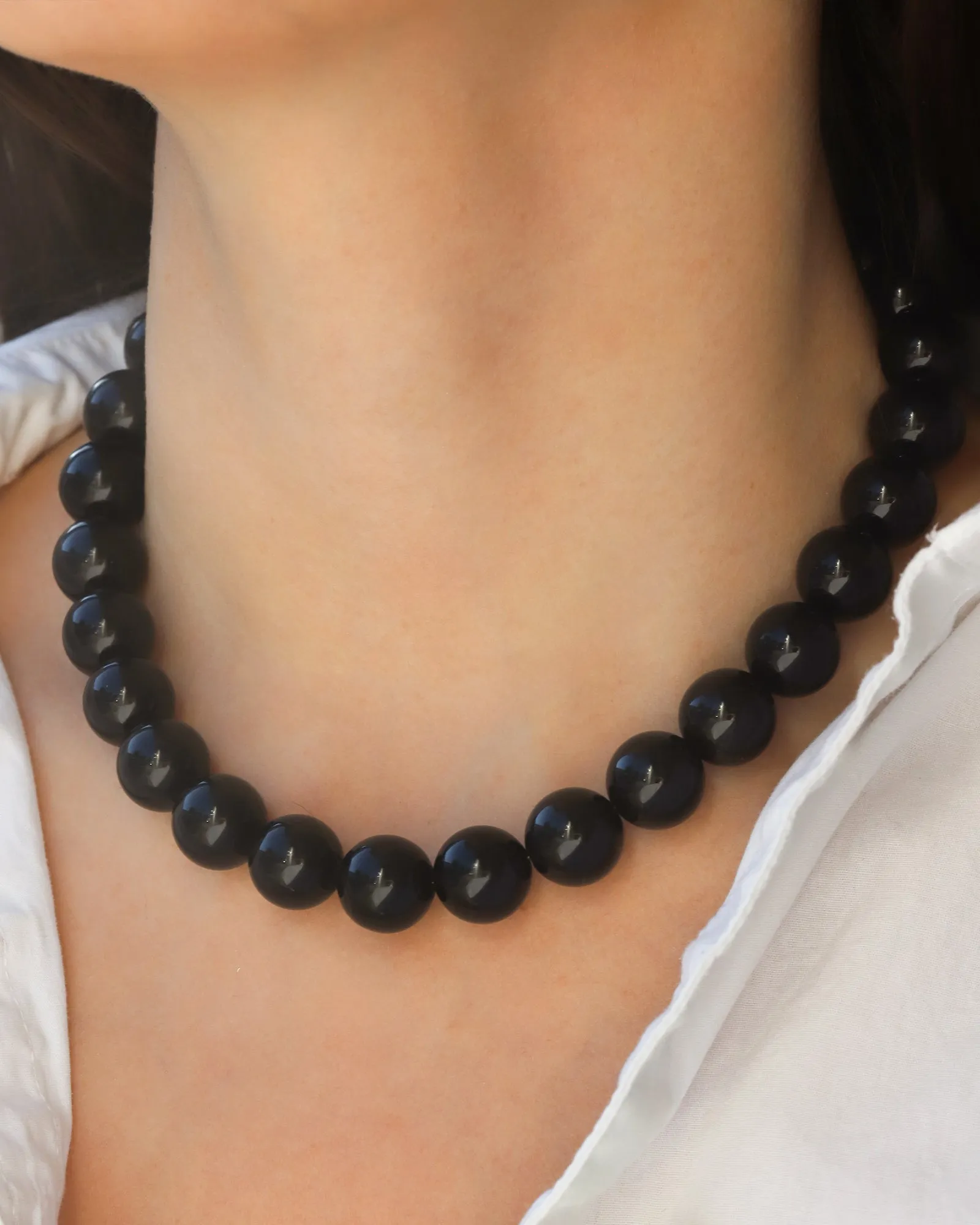 Chunky Beaded Necklace | 14mm sold by Blue Ruby product image thumbnail 2