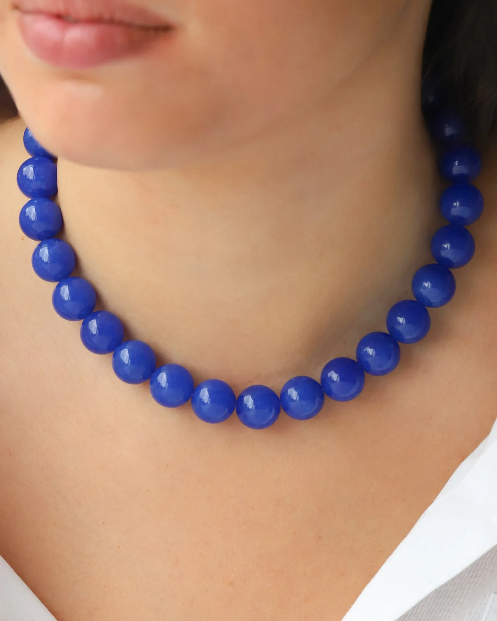 Chunky Beaded Necklace | 14mm sold by Blue Ruby product image thumbnail 2