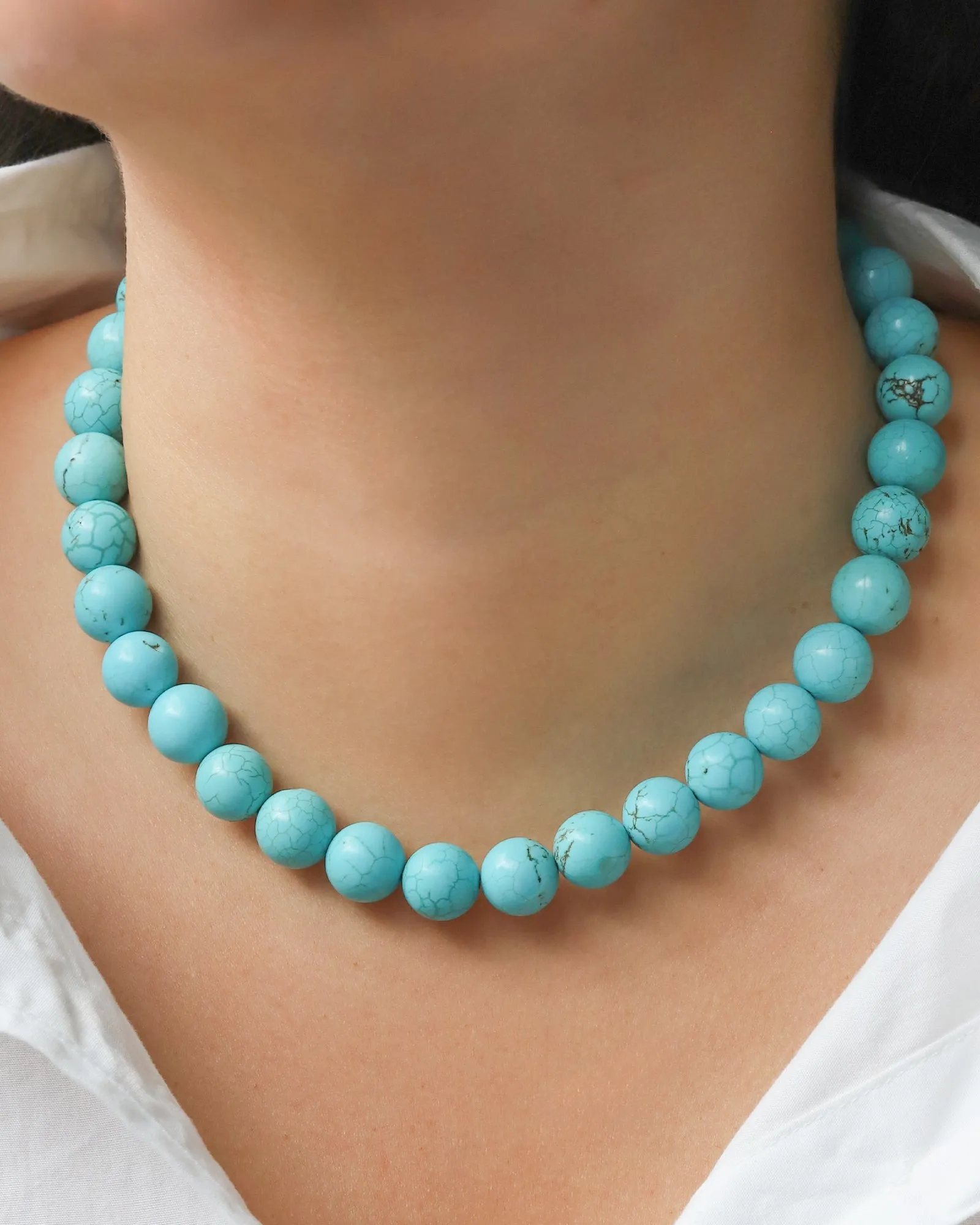 Chunky Beaded Necklace | 12mm sold by Blue Ruby product image thumbnail 2