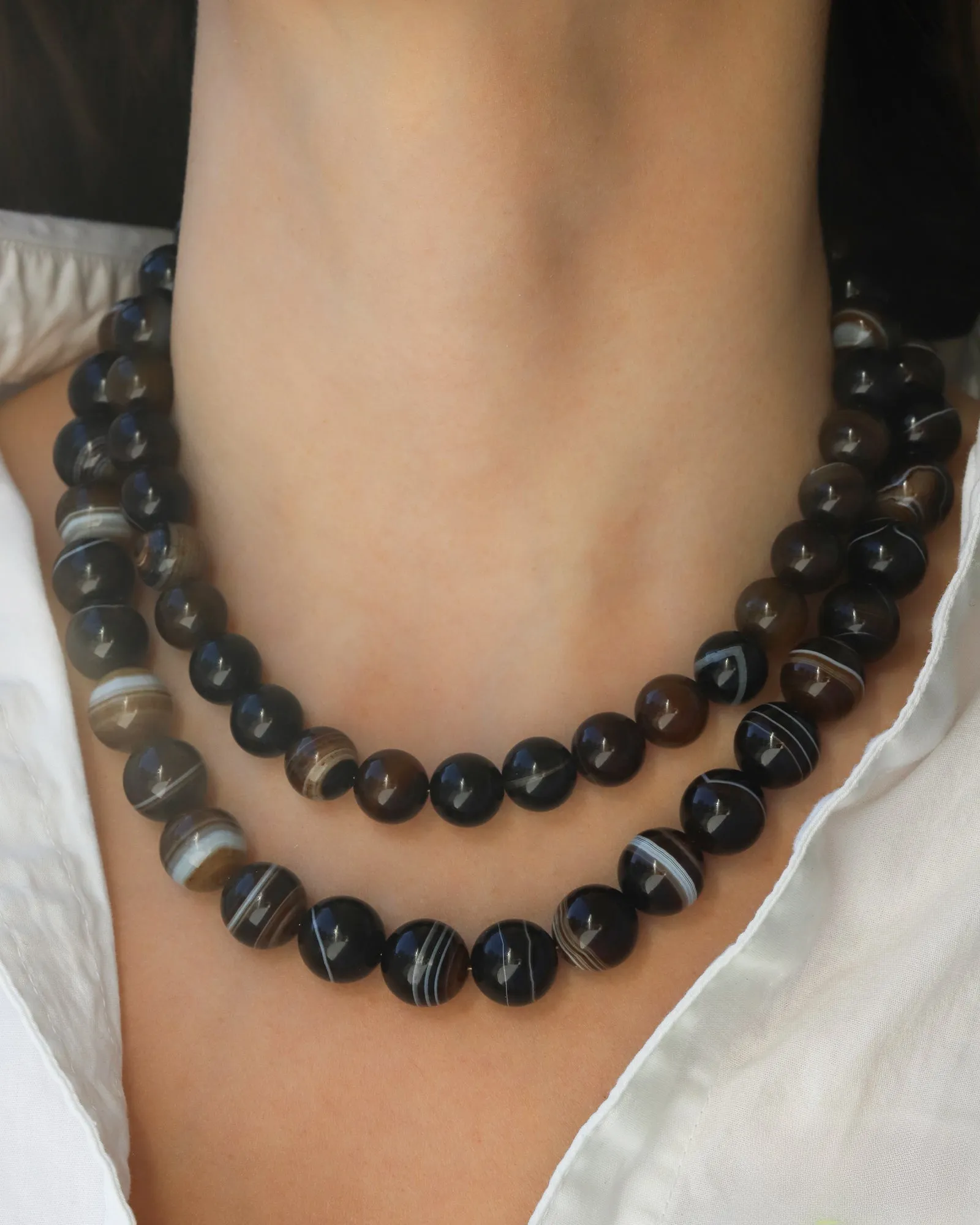 Chunky Beaded Necklace | 12mm sold by Blue Ruby product image thumbnail 4